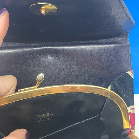 Emilio Pucci: Velvet Women's Clutch, Vintage, 1960s - Picture 12 of 13